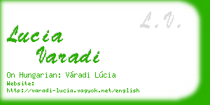 lucia varadi business card
