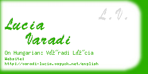 lucia varadi business card